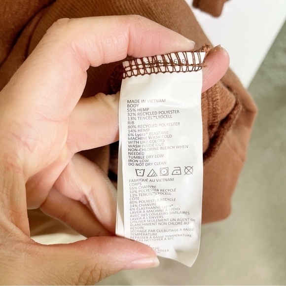 Prana Cozy Up Terry Sweatshirt Dress Roux Heather Long Sleeve Size Small NWOT - Picture 5 of 6